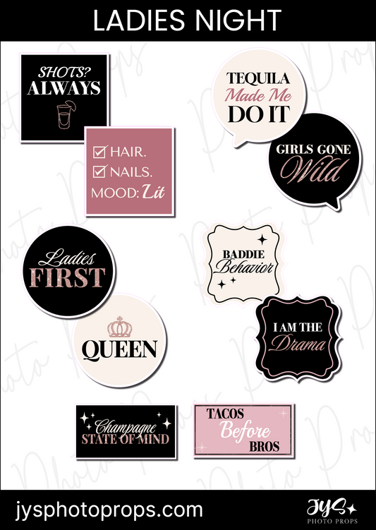 Ladies Night Prop Set
