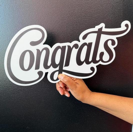 SINGLE PROP: CONGRATS