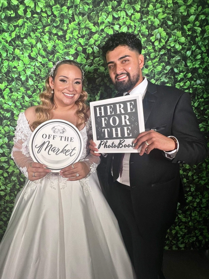 Black & White Wedding Photo Booth Props