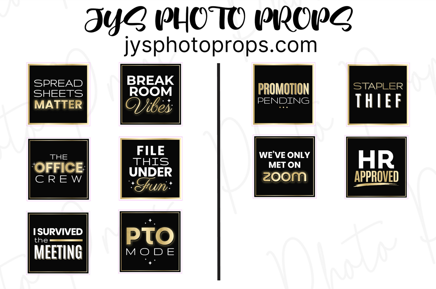 The Office Party Photo Booth Props