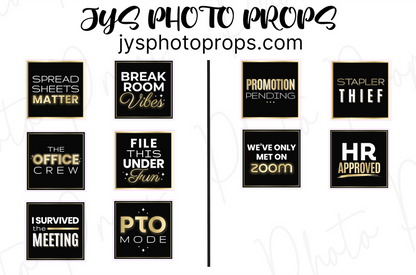 The Office Party Photo Booth Props