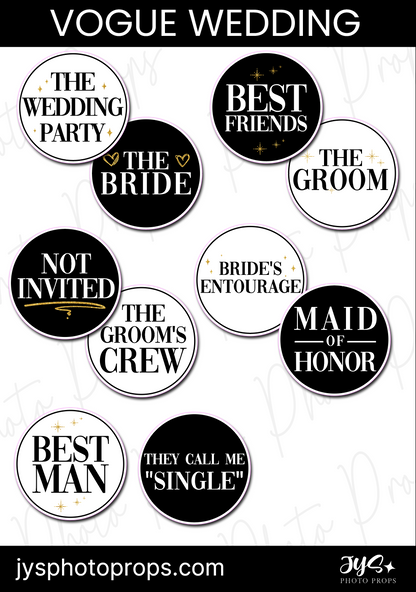 Circle Vogue Wedding Prop Set