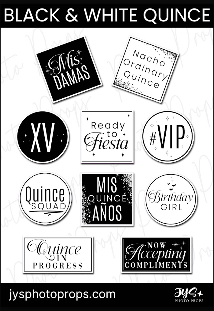 Glam Black & White Quince (NEW)