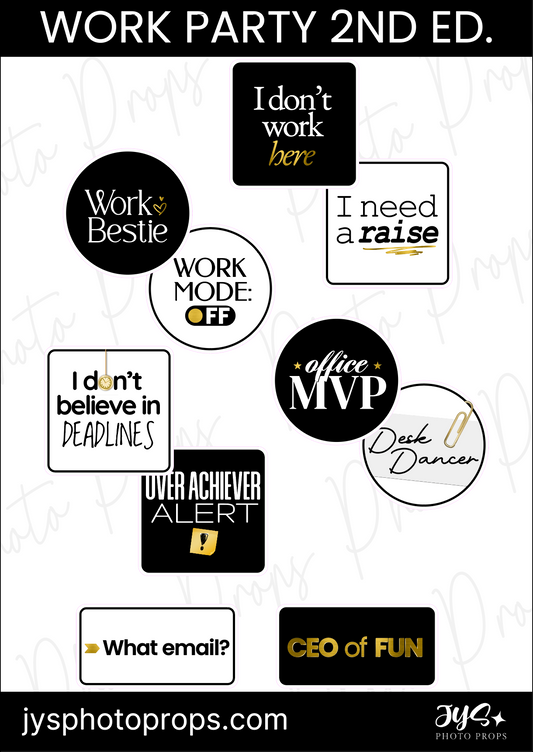 Work Party Props| 2nd Edition (NEW)