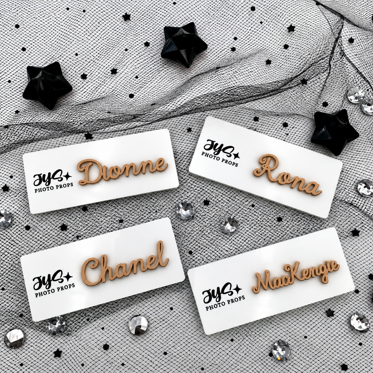 Acrylic Name Badge with Raised 3D Lettering