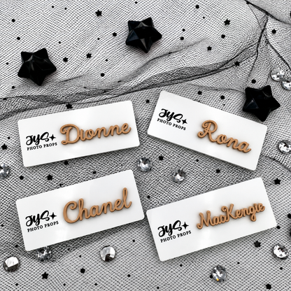 Acrylic Name Badge with Raised 3D Lettering