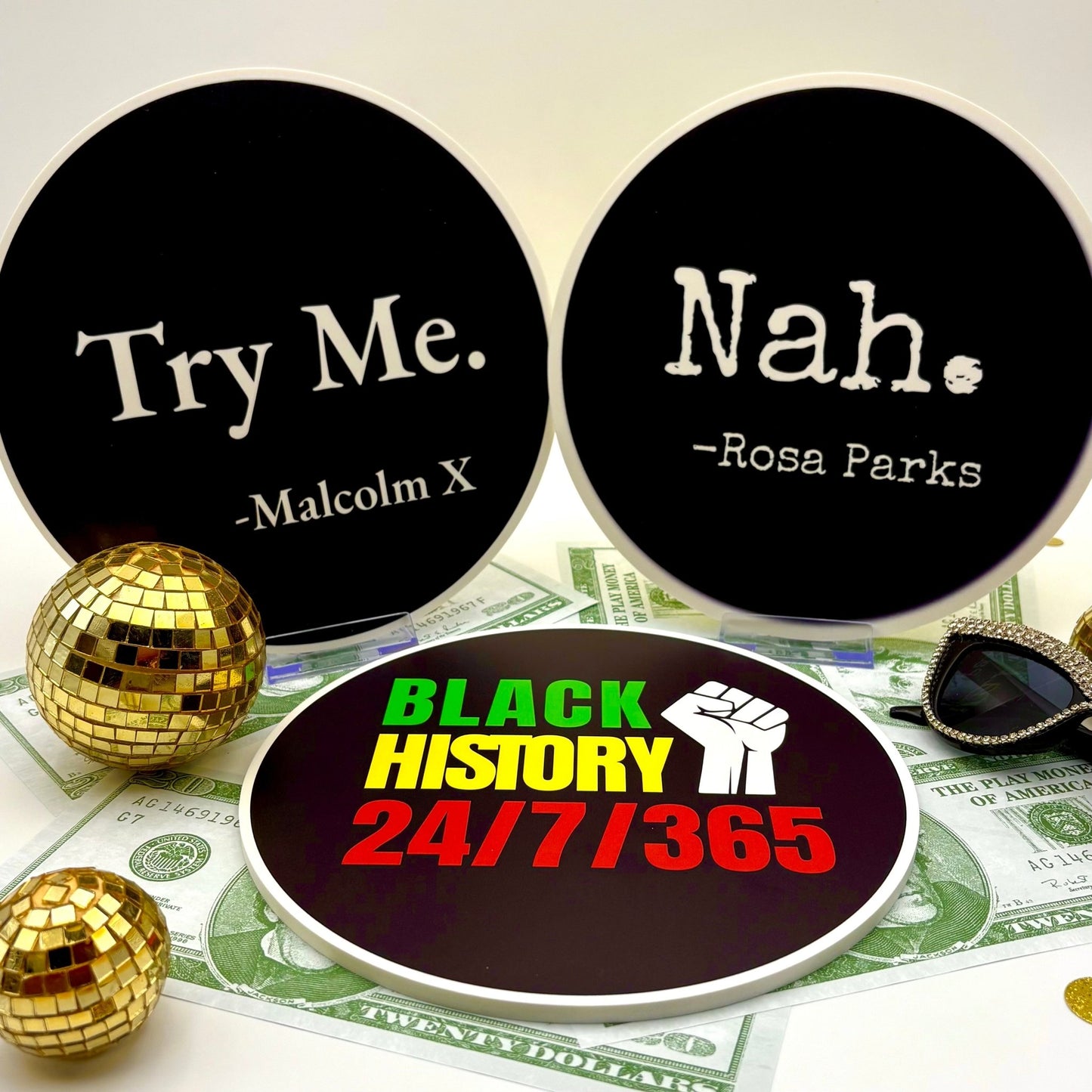 Black Love Photo Booth Prop Set - JYS Photo Props