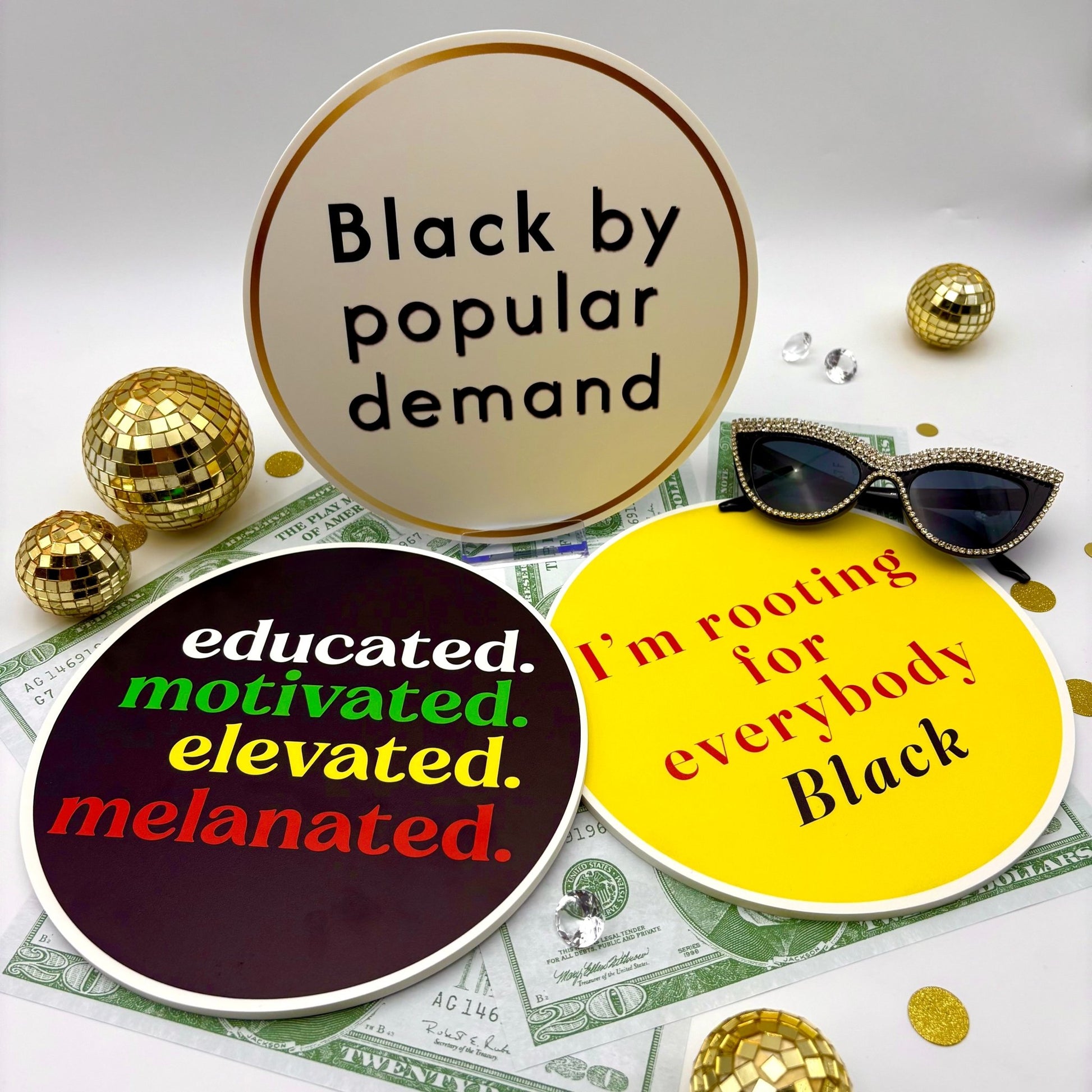 Black Love Photo Booth Prop Set - JYS Photo Props