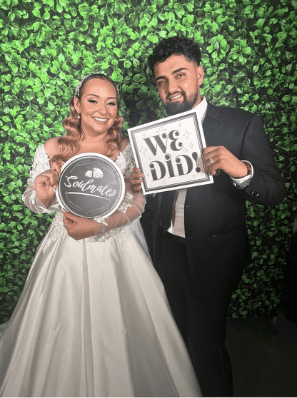 Black & White Wedding Photo Booth Props - JYS Photo Props