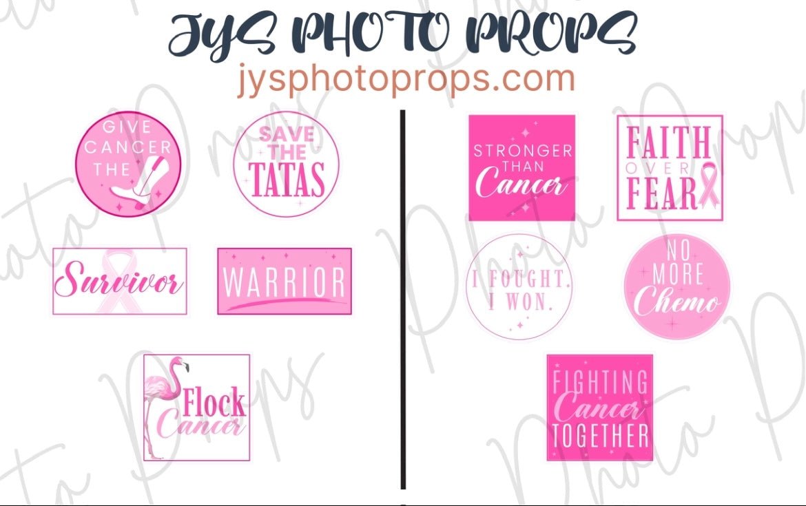 Breast Cancer Photo Booth Props - JYS Photo Props