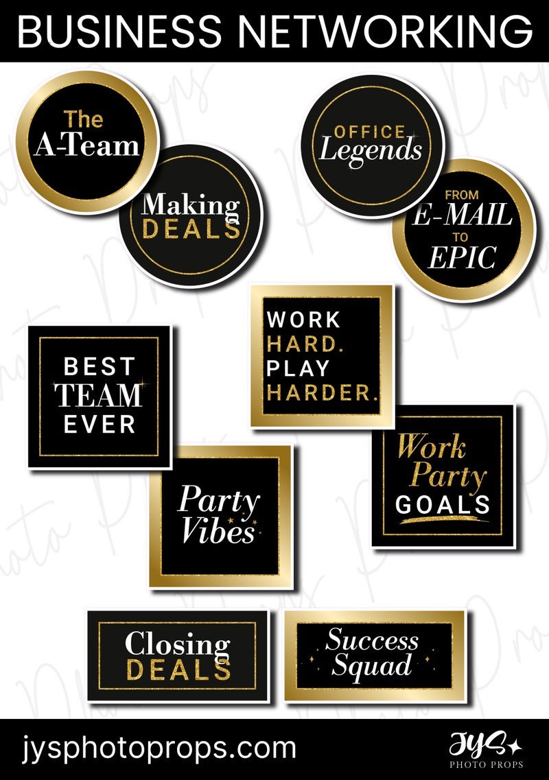 Business Networking Photo Booth Props | JYS Photo Props