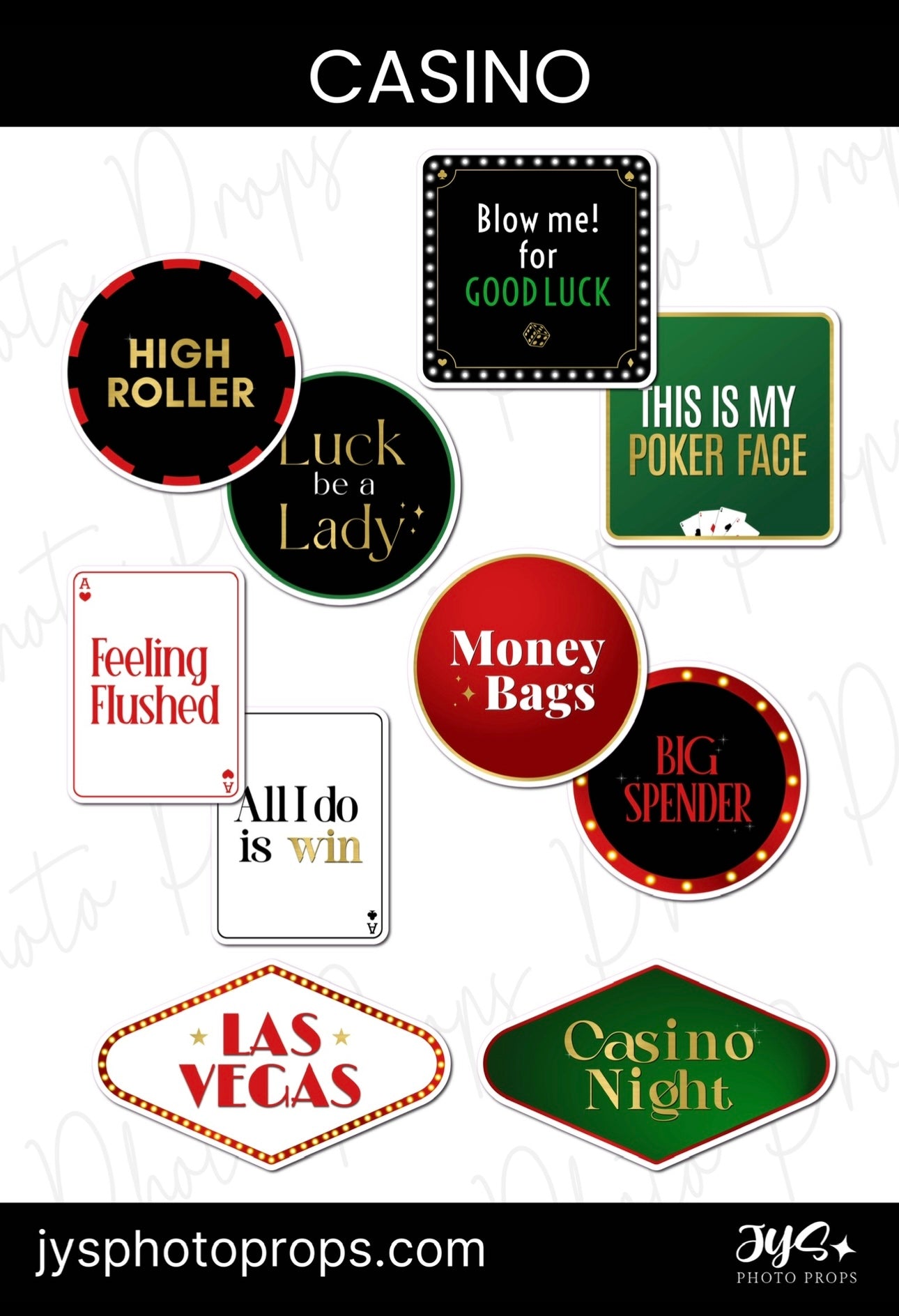 Casino Props✨2nd Edition - JYS Photo Props