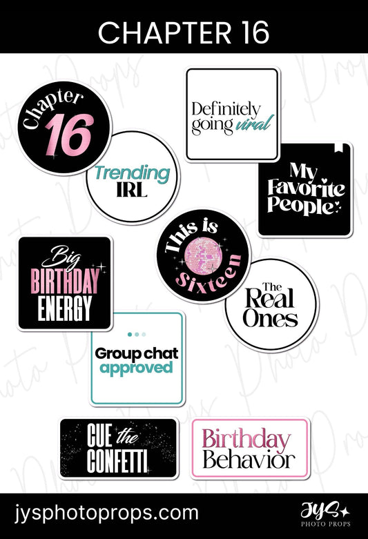 Chapter 16 | Modern Sweet 16 Set✨ New - JYS Photo Props