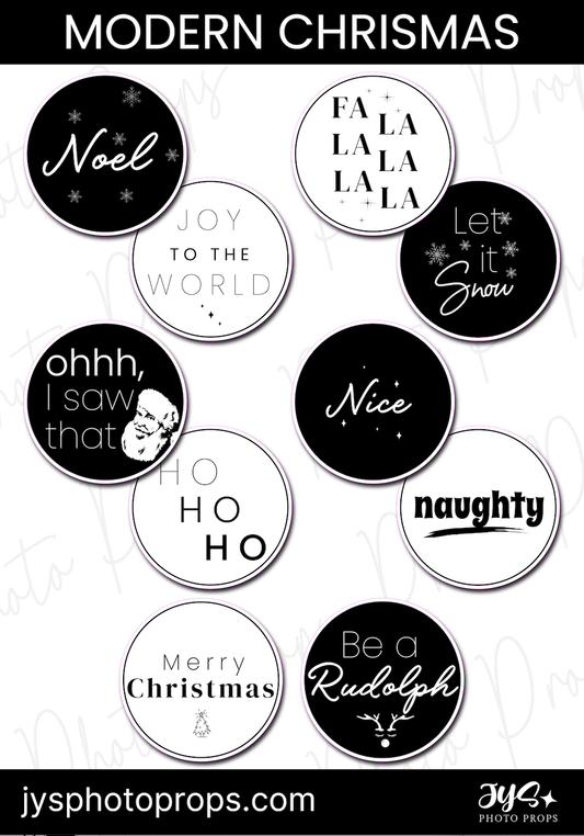 Circle Modern Xmas | Last Chance - JYS Photo Props