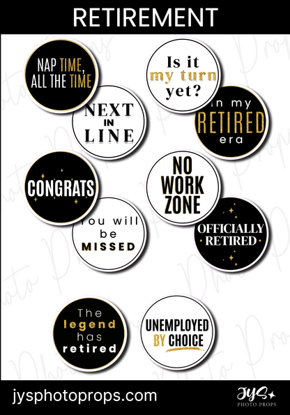 Circle Retirement | Last Chance - JYS Photo Props
