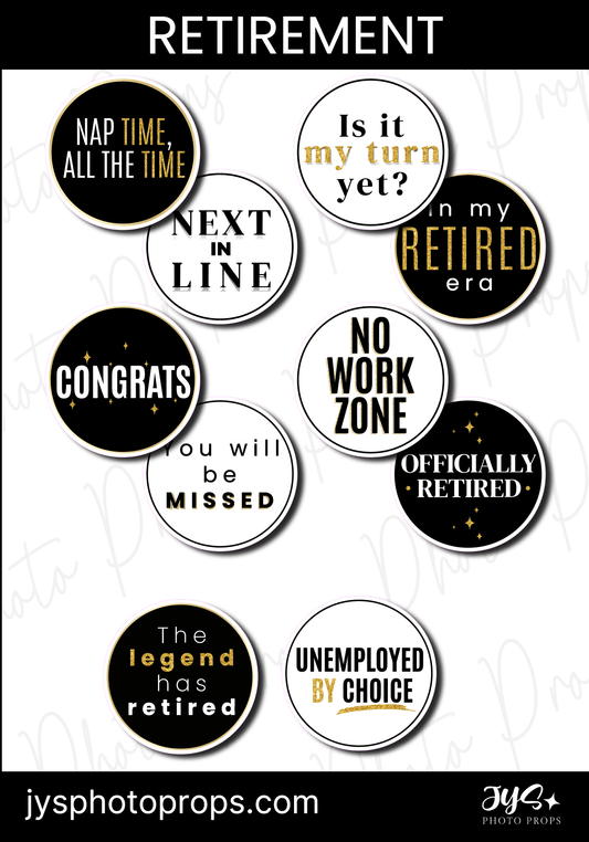 Circle Retirement | Last Chance - JYS Photo Props