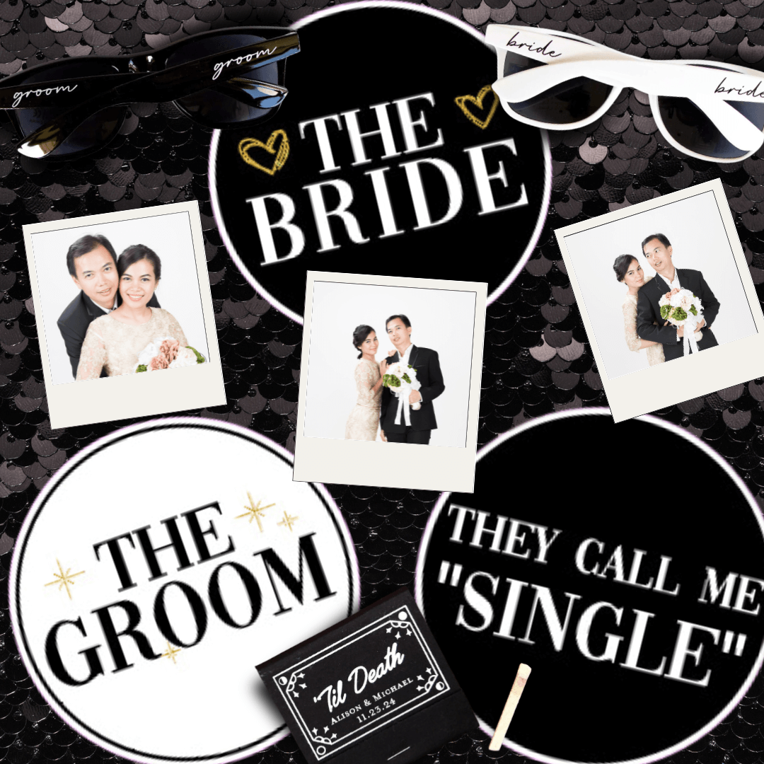 Circle Vogue Wedding Photo Booth Prop Set - JYS Photo Props