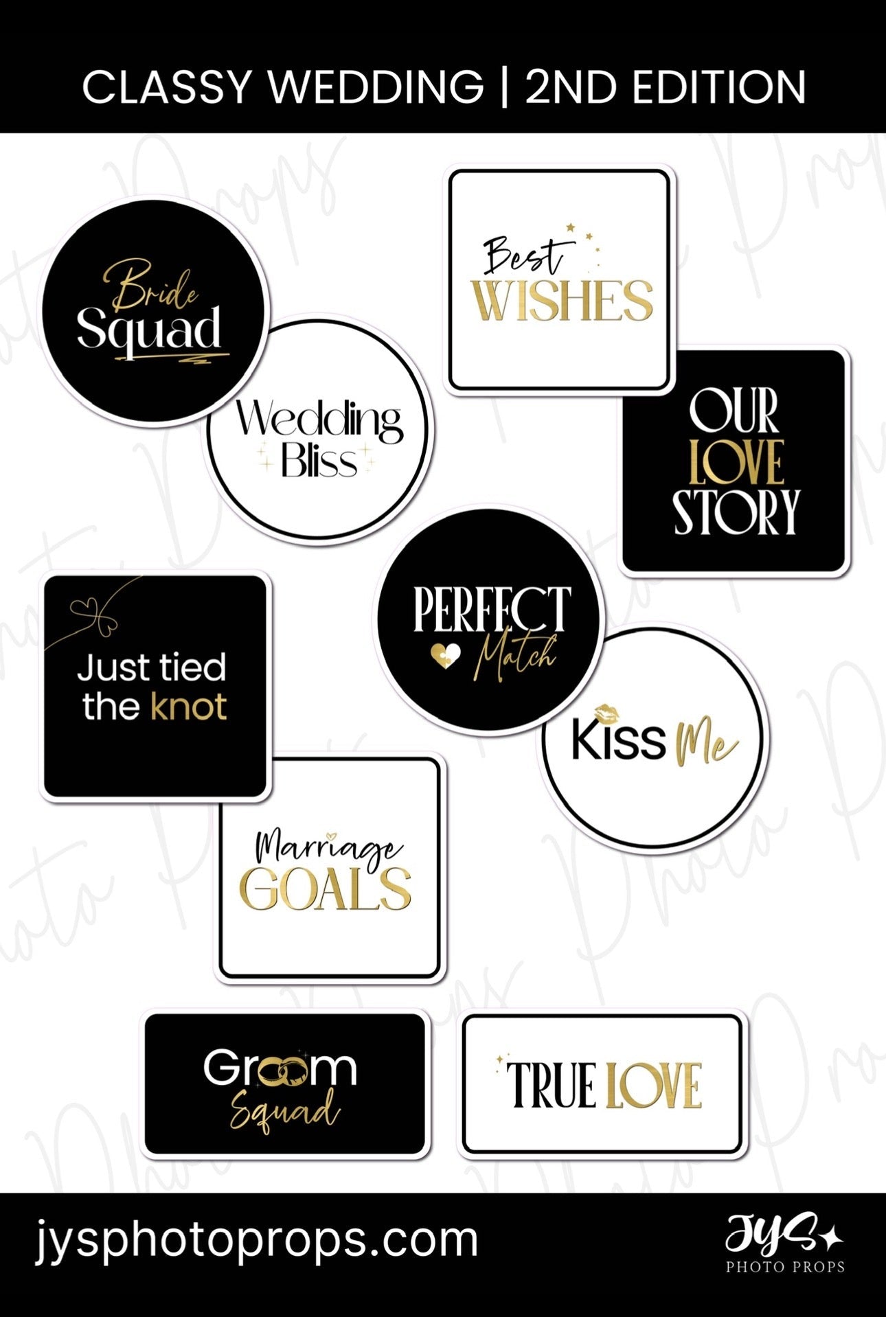 Classy Wedding | 2nd Edition✨ New - JYS Photo Props