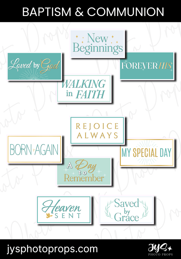 Communion & Baptism Photo Booth Props – JYS Photo Props
