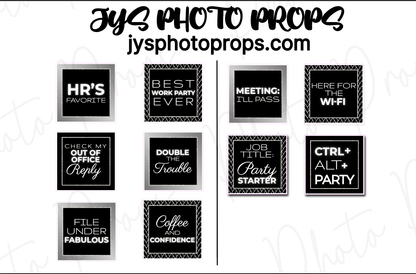 Corporate Glam Photo Booth Props - JYS Photo Props