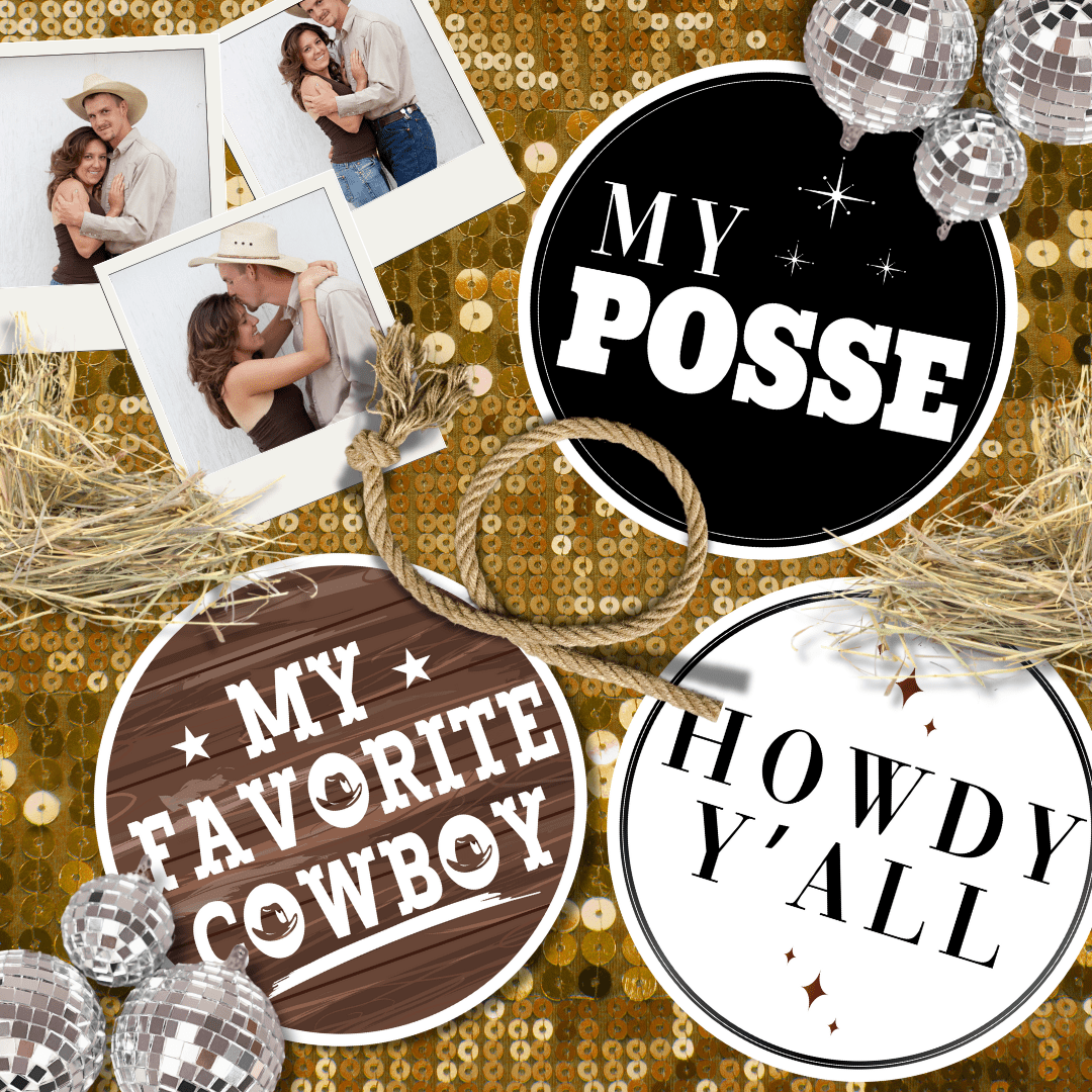 Cowboy Photo Booth Props - JYS Photo Props