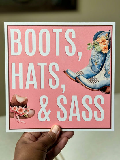 Cowgirl Photo Booth Props - JYS Photo Props