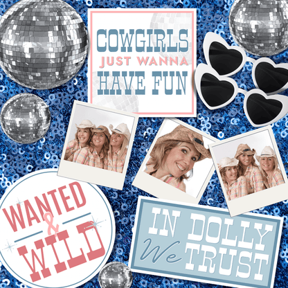 Cowgirl Photo Booth Props - JYS Photo Props
