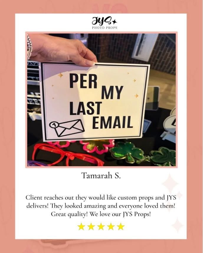 Custom Photo Booth Props – JYS Photo Props