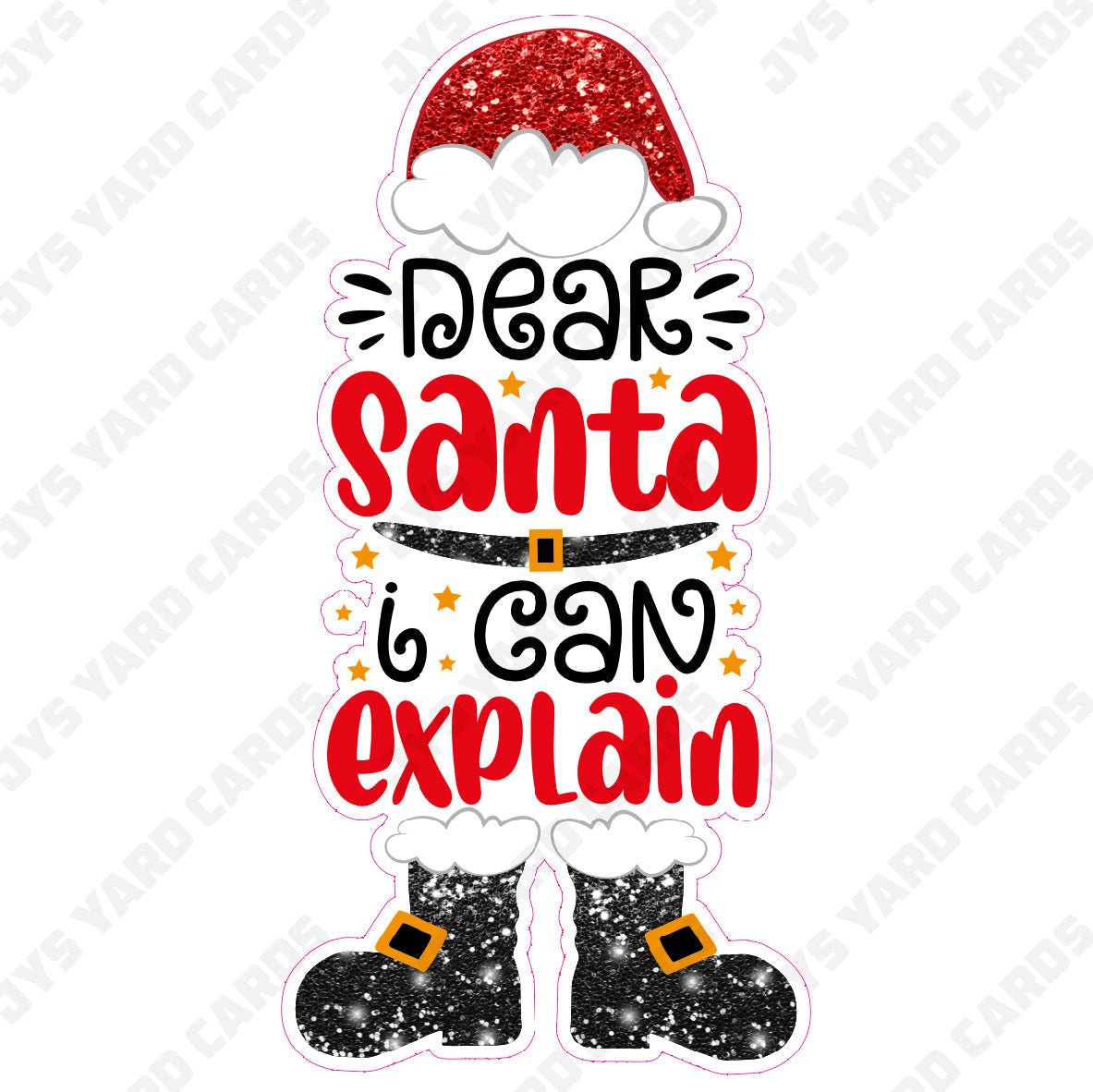 Dear Santa I Can Explain Photo Prop - JYS Photo Props