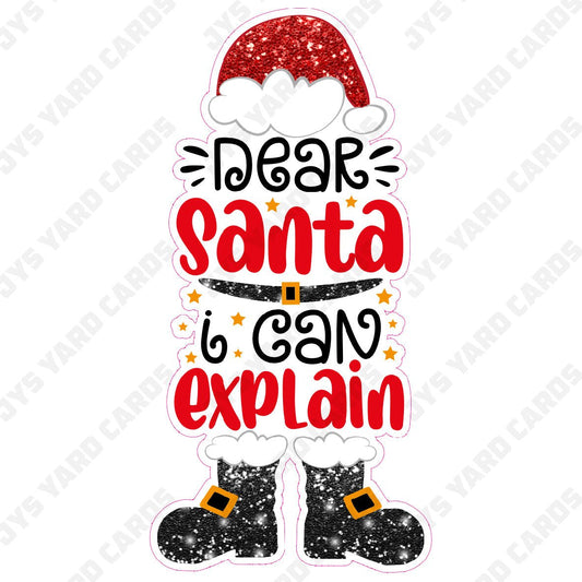 Dear Santa I Can Explain Photo Prop - JYS Photo Props