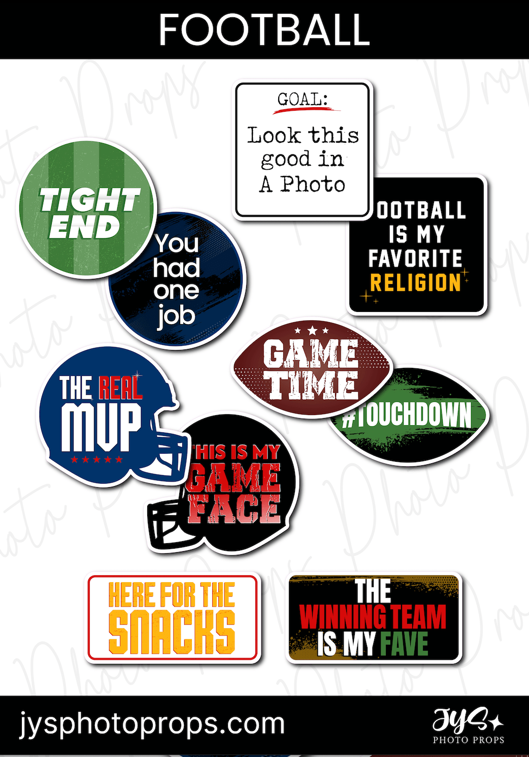 Football Themed ✨New - JYS Photo Props