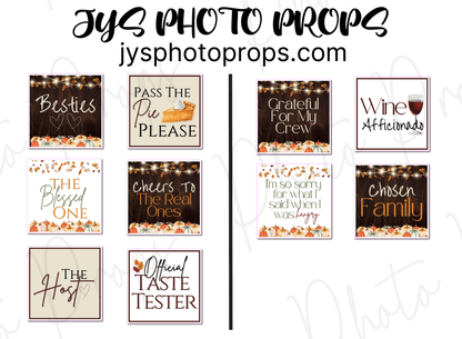 Friendsgiving Photo Booth Props - JYS Photo Props