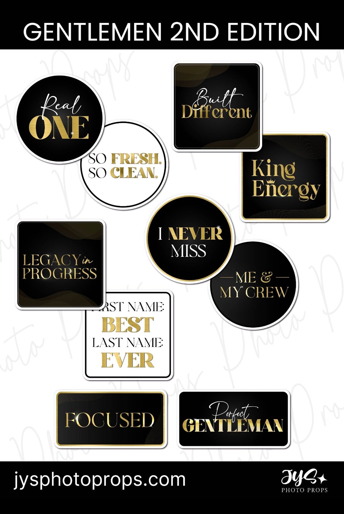 Propsmen Sophisticated Photo Booth Props for Men | Versatile & Classy Set – JYS ...