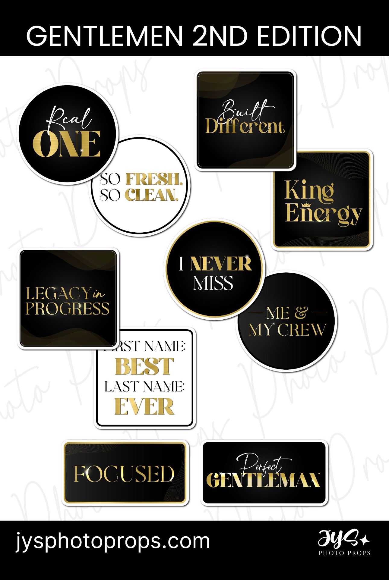 Gentlemen✨2nd Edition - JYS Photo Props