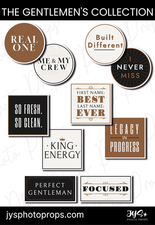 Gentlemen's Collection Prop Set - JYS Photo Props