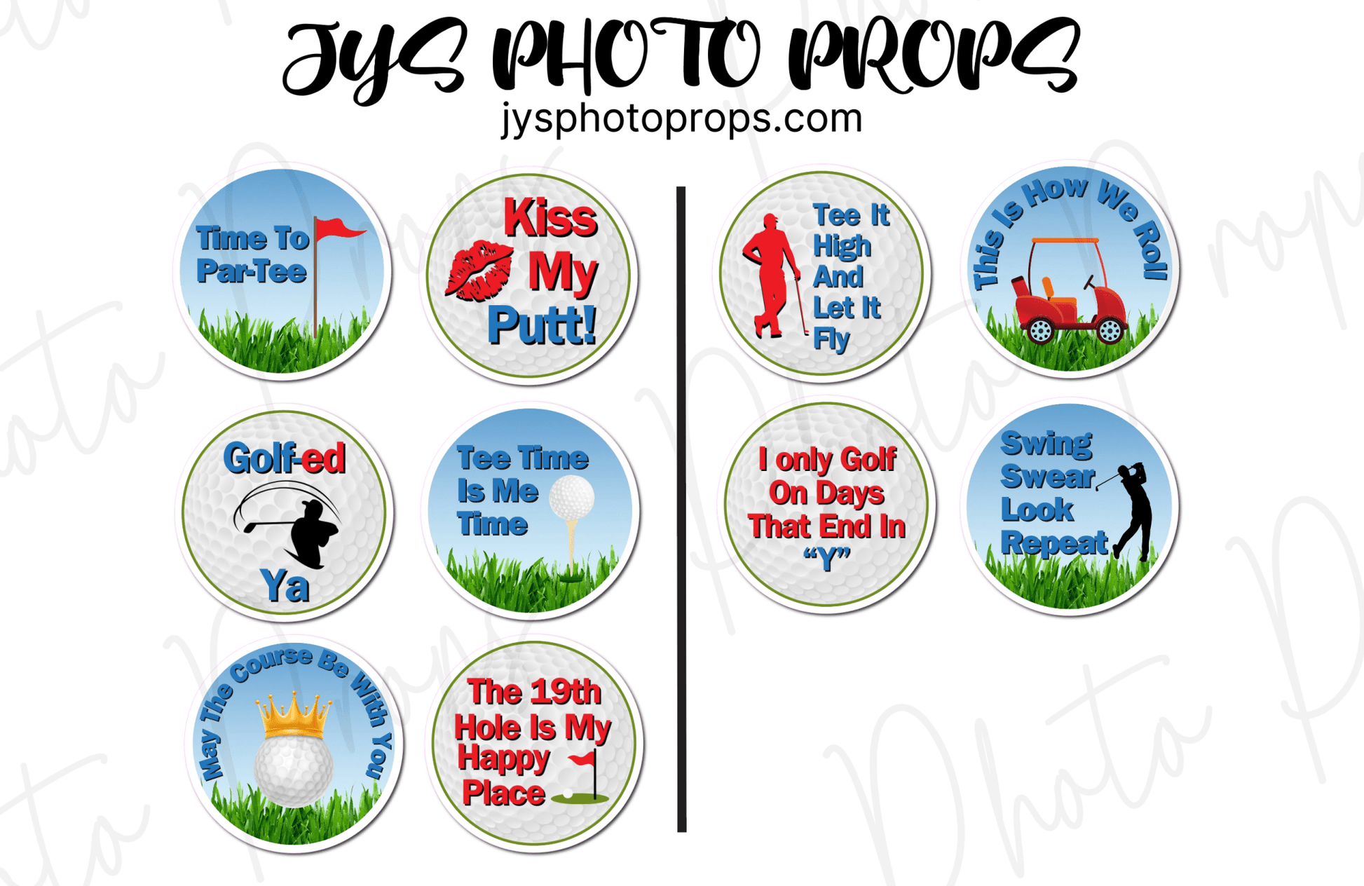 Golf Photo Booth Props - JYS Photo Props