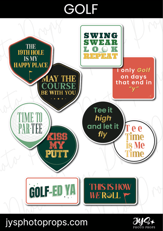 Golf Photo Booth Props - JYS Photo Props