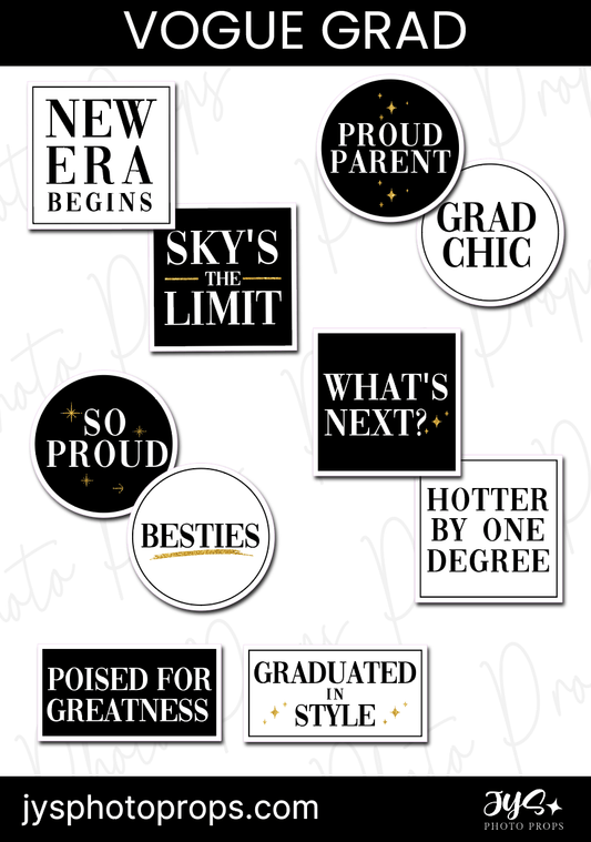 Grad Photo Booth Props - JYS Photo Props