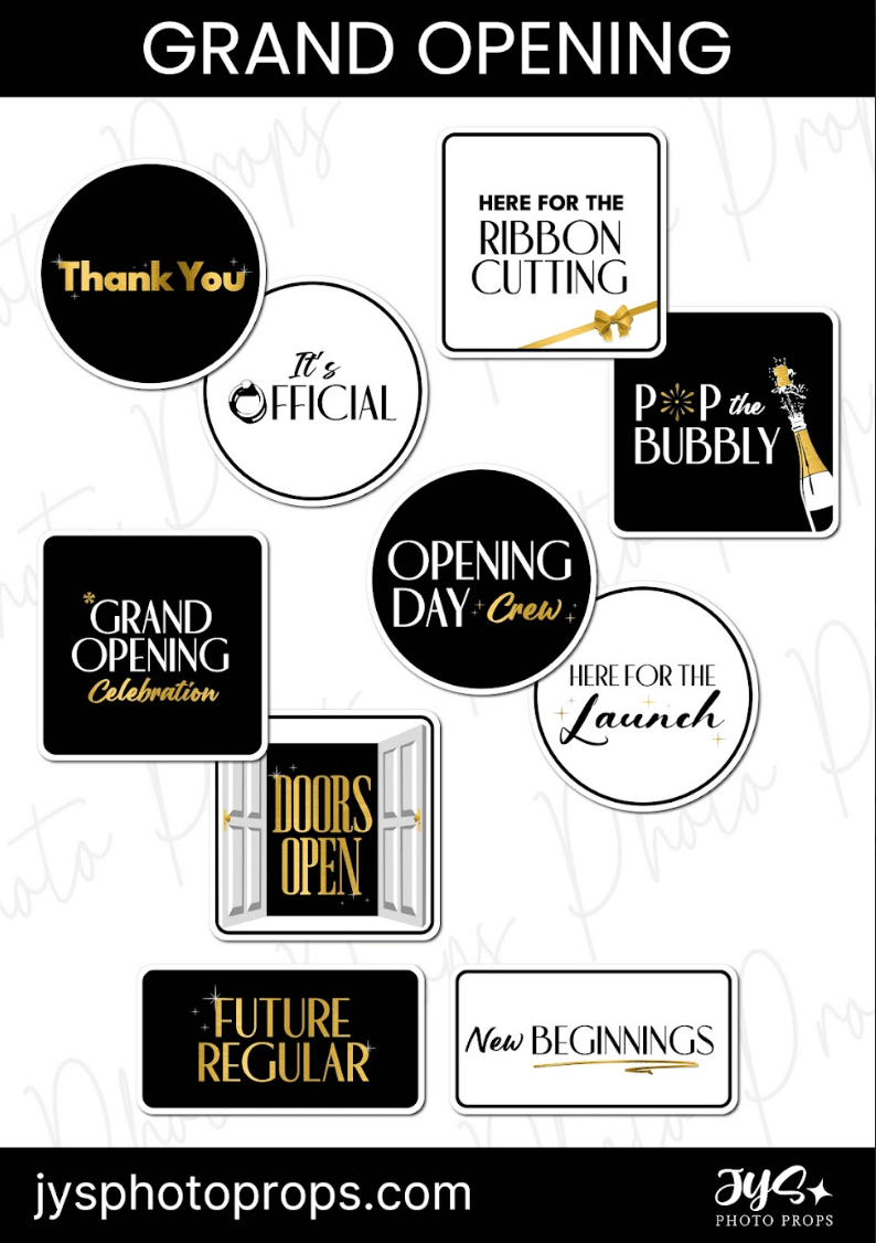 Grand Opening | 2nd Edition - JYS Photo Props