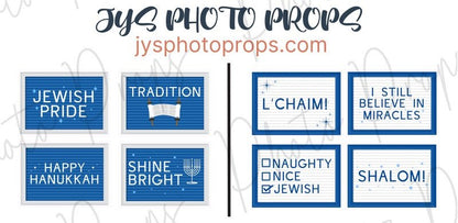 Hanukkah Photo Booth Props - JYS Photo Props