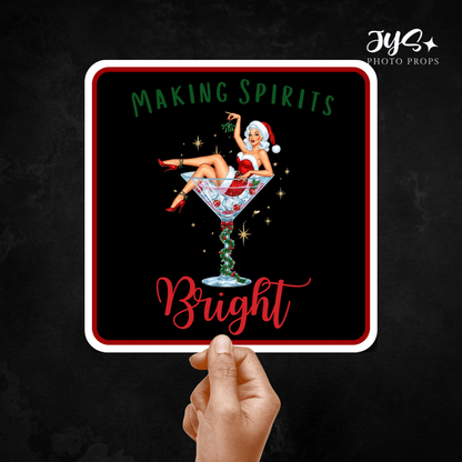 Making Spirits Bright / Merrier with A Martini Single - JYS Photo Props