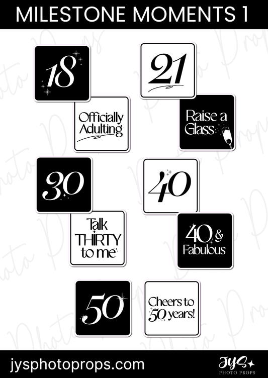 Milestone Moments Set 1 - JYS Photo Props