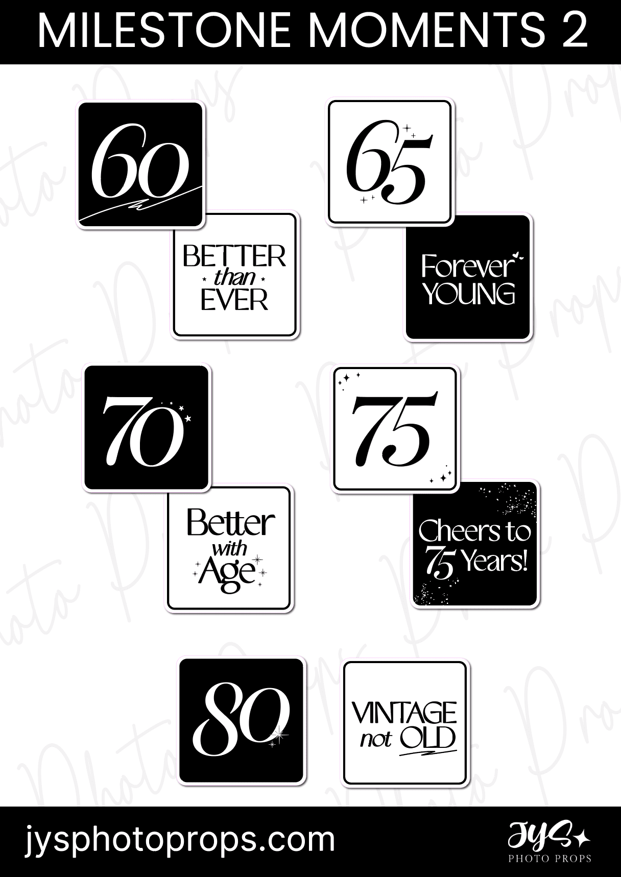 Milestone Moments Set 2 - JYS Photo Props