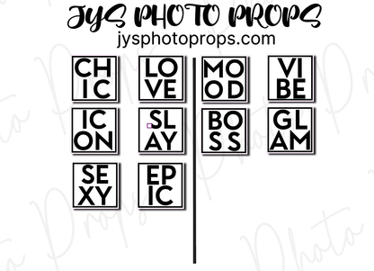 Modern Photo Booth Props - JYS Photo Props