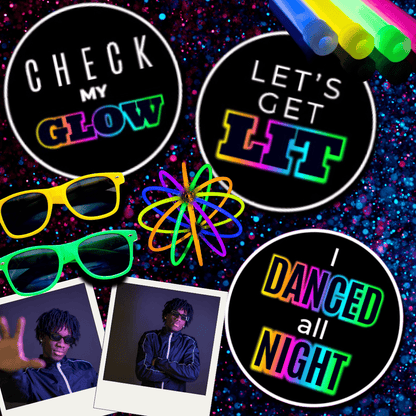 Neon Glow Photo Booth Props - JYS Photo Props