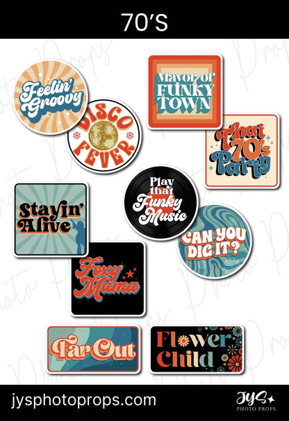 (NEW) 70s Retro Prop Set - JYS Photo Props