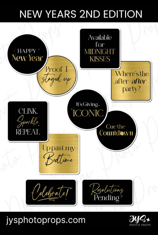 New Year Photo Booth Props - JYS Photo Props