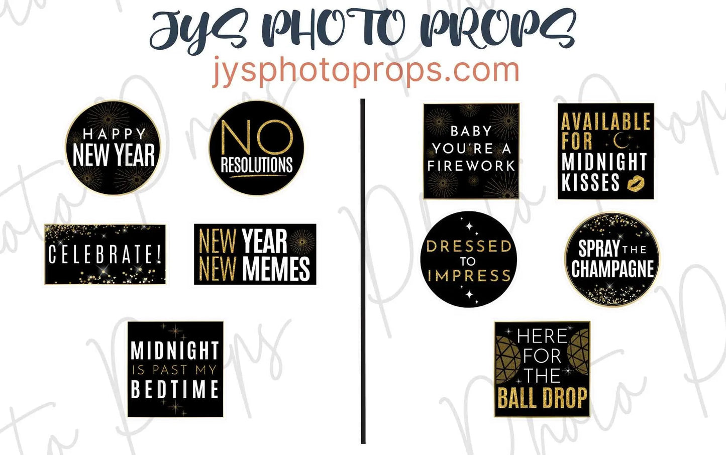 New Year Photo Booth Props - JYS Photo Props