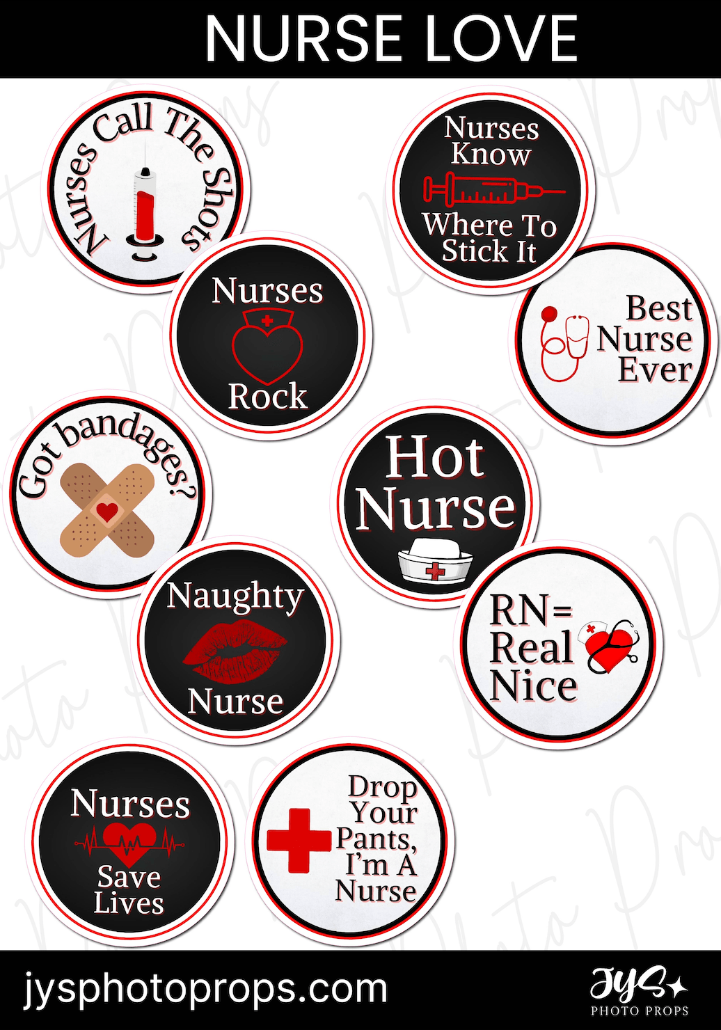 Nurse Photo Booth Props - JYS Photo Props