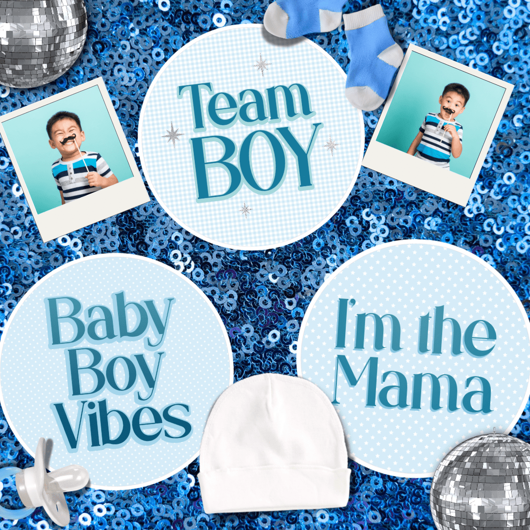 Oh Baby Boy Photo Booth Props - JYS Photo Props